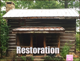 Historic Log Cabin Restoration  Elm City, North Carolina